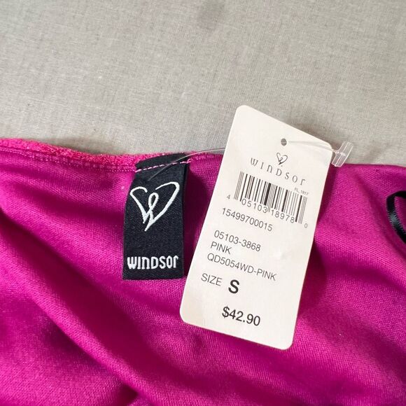 Windsor NWT One Shoulder pink Glitter Dress size small - Picture 10 of 12